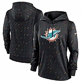 Women's Miami Dolphins Nike Anthracite 2021 NFL Crucial Catch Therma Pullover Hoodie,baseball caps,new era cap wholesale,wholesale hats